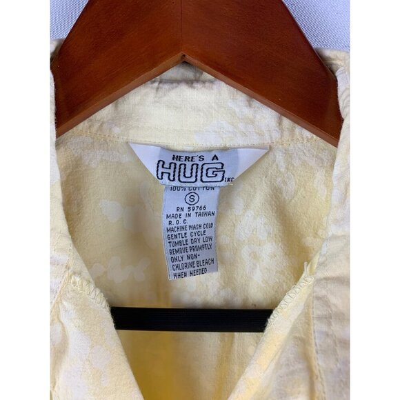 Heres A Hug Yellow Cotton Romper S - Picture 3 of 5